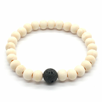 Bracelet-bois-naturel-et-perle-de-lave-1